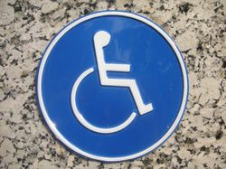 Piktogramm Rollstuhlfahrer